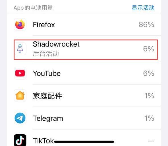 iPhone电池用量图