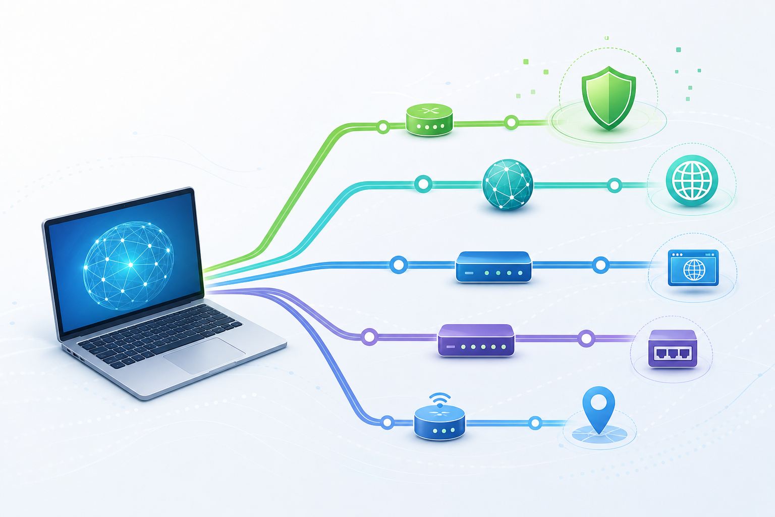 Clash 规则直连与 IPv4 IPv6 分流排查示意图